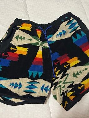 Custom “Chief Joseph” Men’s Shorts made from Pendleton Towels size Medium